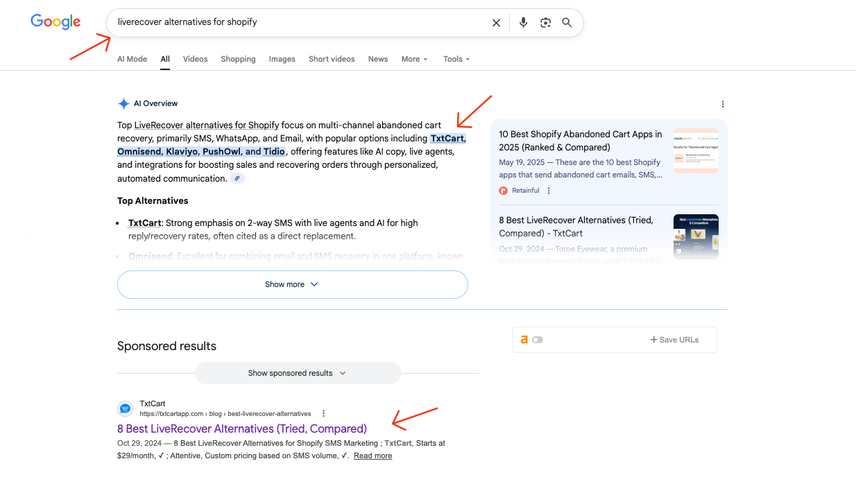 "LiveRecover alternatives" SERP
